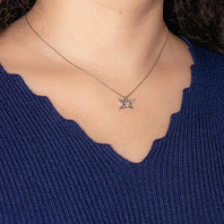 Collier Pendentif MAUBOUSSIN "Ma Princesse à moi" en or blanc et diamants - Castafiore