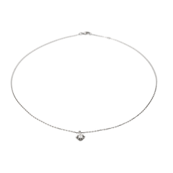 Collier Pendentif MAUBOUSSIN "Ma Reine d'Amour N°2" en or blanc et diamants - Castafiore