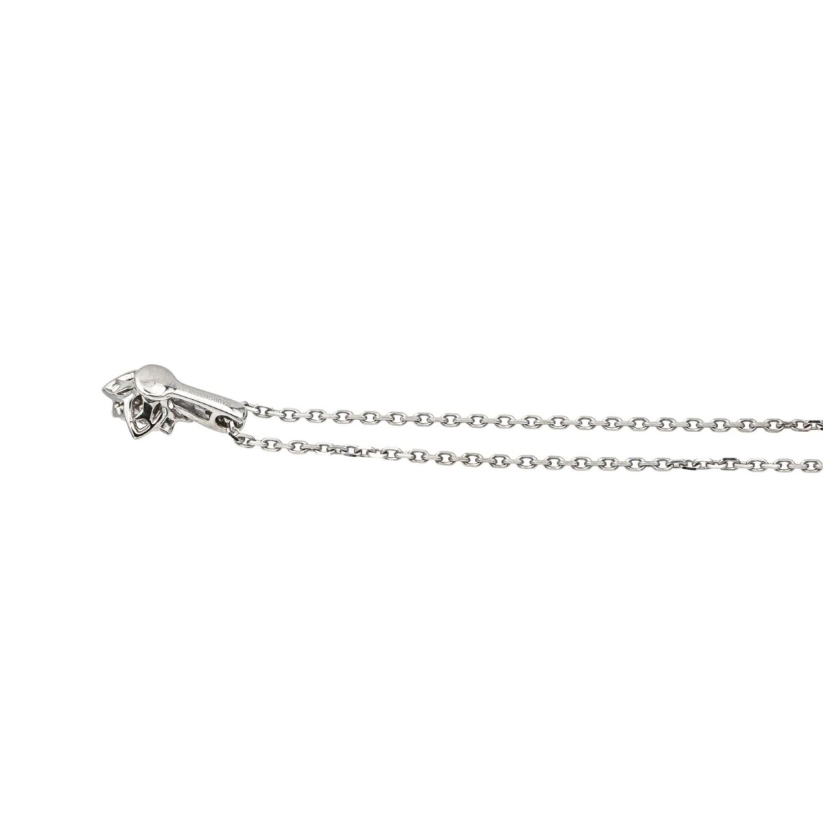 Collier Pendentif MAUBOUSSIN "Ma Reine d'Amour N°2" en or blanc et diamants - Castafiore