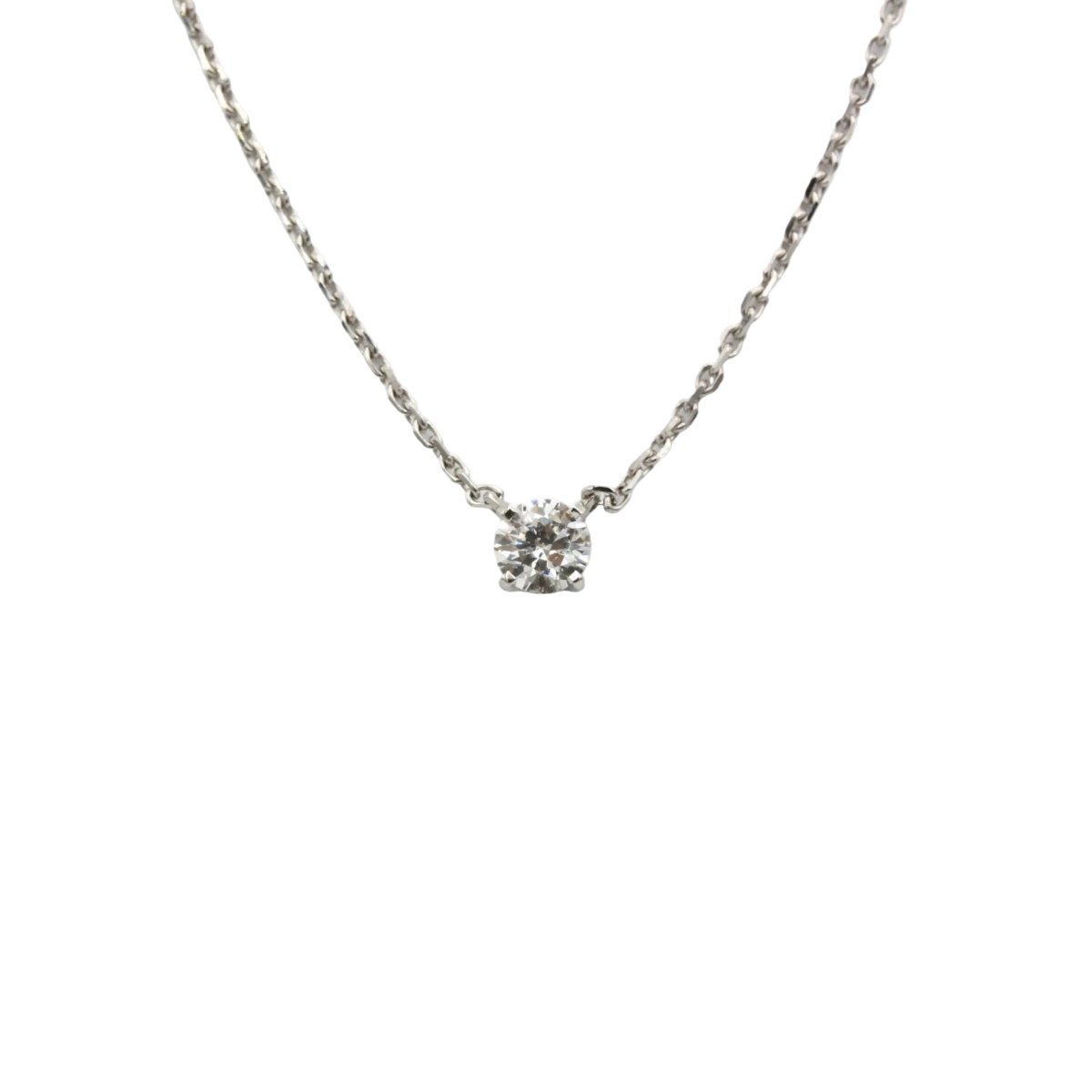 Collier Pendentif MAUBOUSSIN "Mon premier pas d'amour" en or blanc et diamant - Castafiore