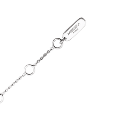 Necklace Messika, "Baby Move Pavé", white gold and diamonds.