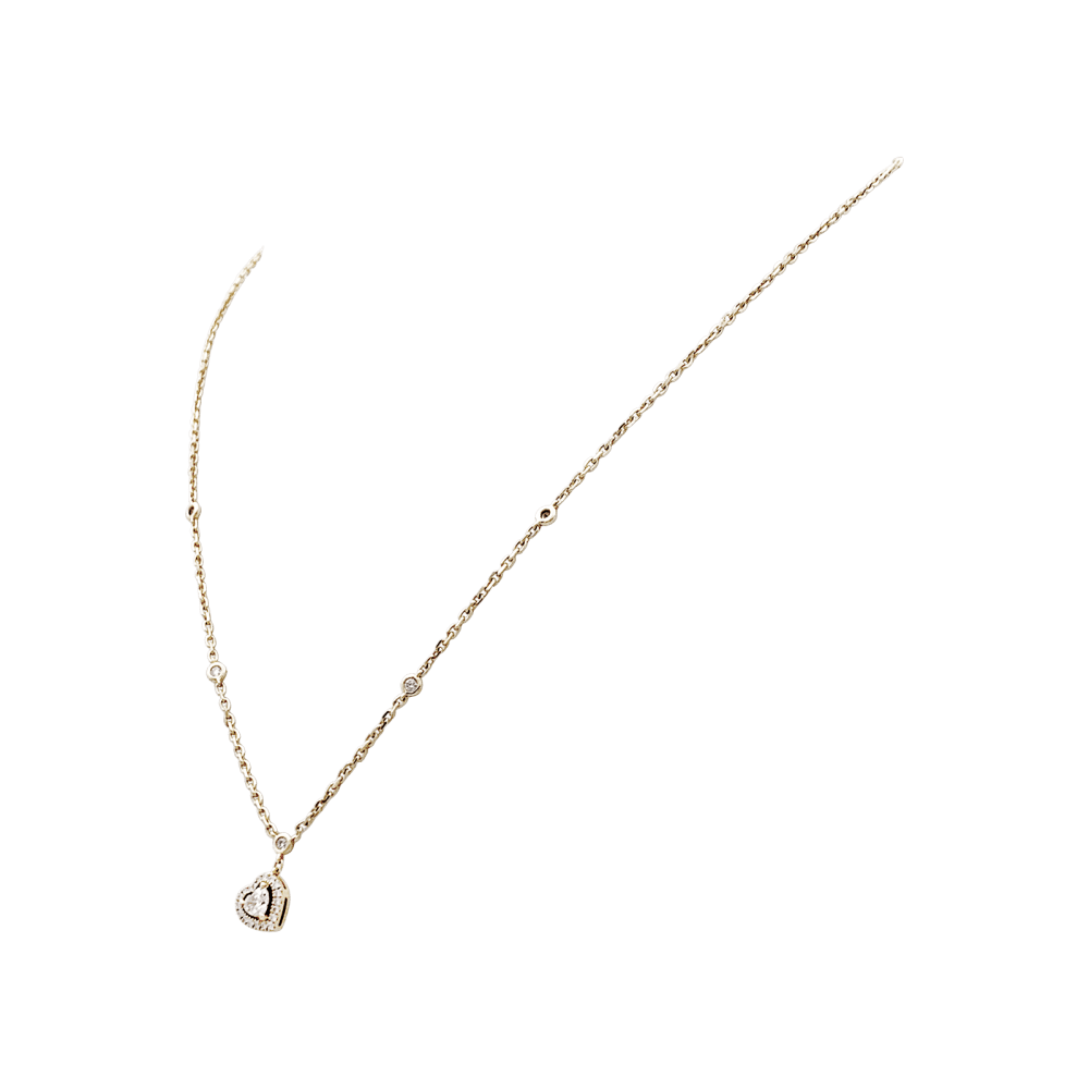 Collier Pendentif MESSIKA "Joy Heart" en or rose et diamants - Castafiore