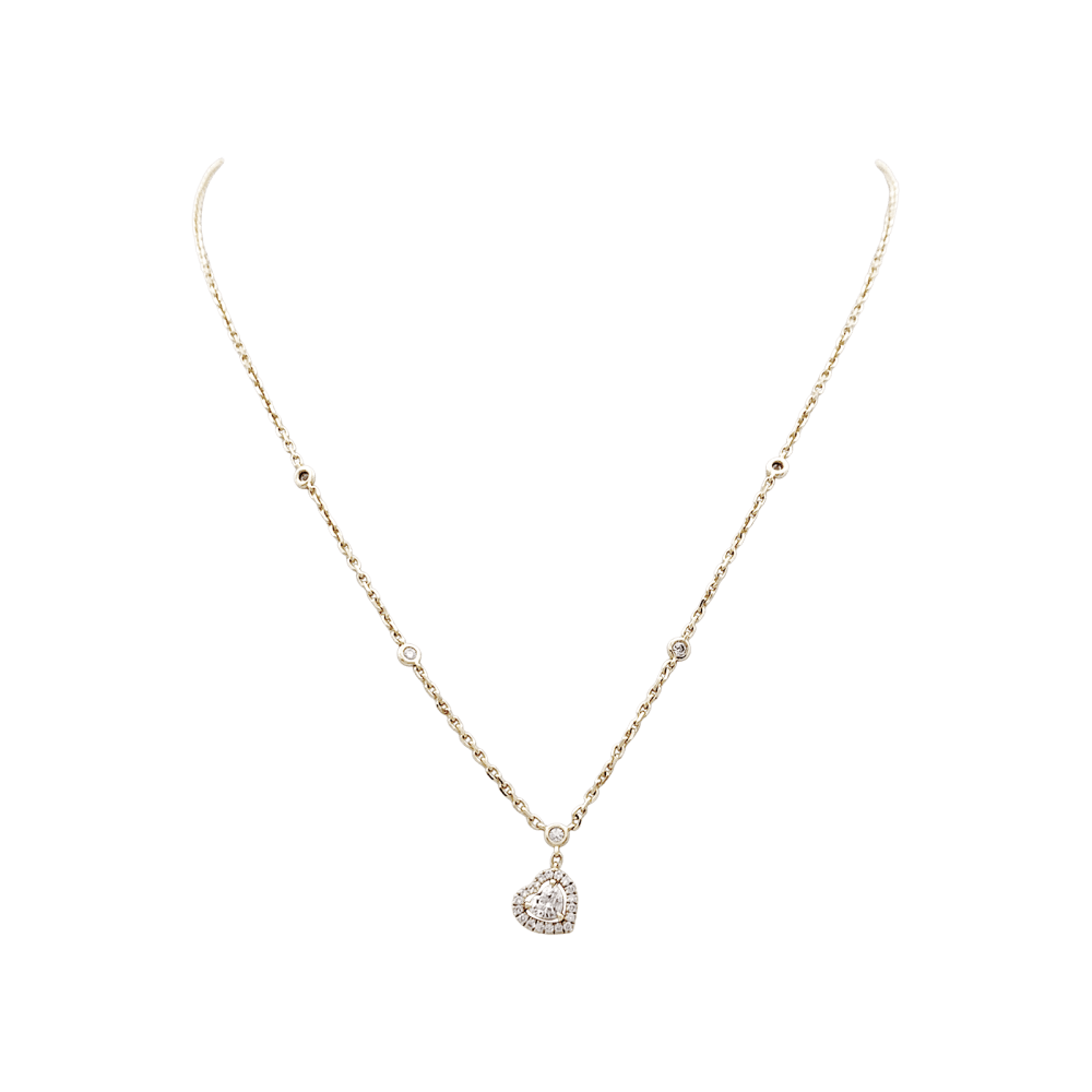 Collier Pendentif MESSIKA "Joy Heart" en or rose et diamants - Castafiore