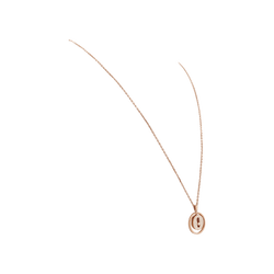 Necklace Messika, "Lucky Move", rose gold and diamonds.
