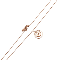 Necklace Messika, "Lucky Move", rose gold and diamonds.