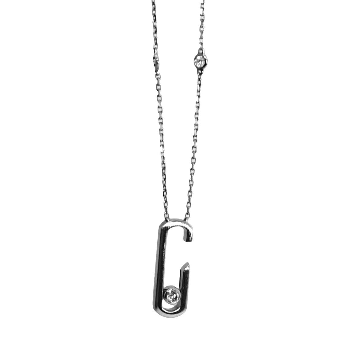 Collier Pendentif MESSIKA "Move Addiction" en or blanc et diamants - Castafiore