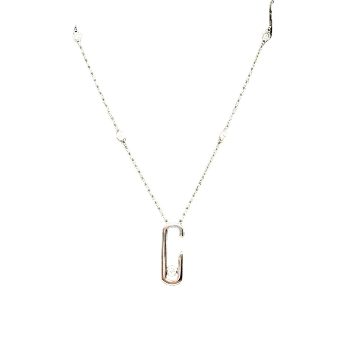 Collier Pendentif MESSIKA "Move Addiction" en or blanc et diamants - Castafiore