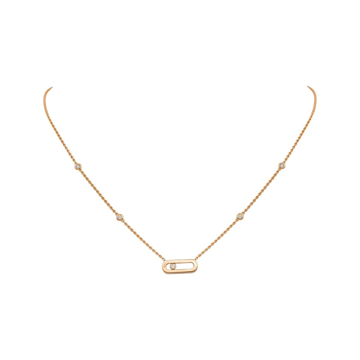 Messika Necklace  Move Uno Rose gold diamond