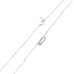 Necklace Messika "Move Uno Pavé", white gold, diamonds.