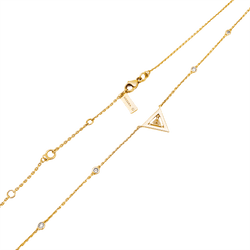 Necklace Messika, "Théa", rose gold and diamonds.