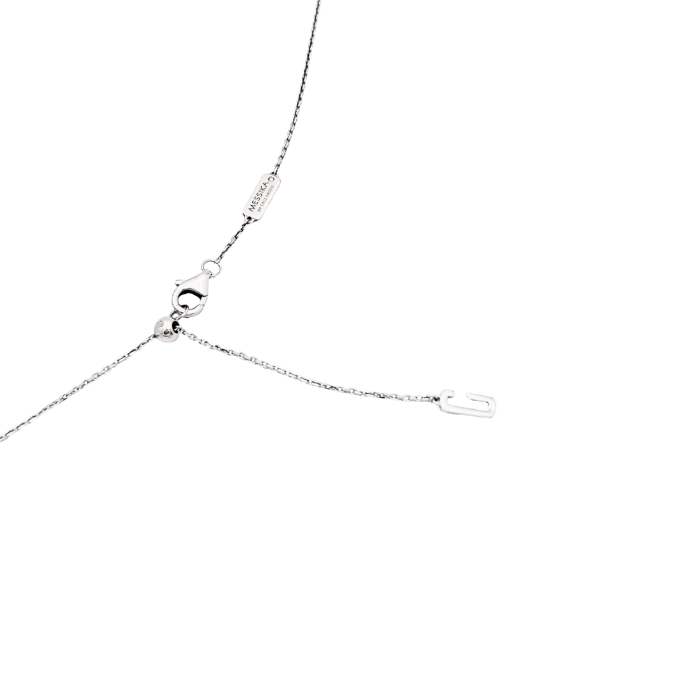 Collier Pendentif MESSIKA x GIGI HADID "Move Addiction" en or blanc et diamants - Castafiore