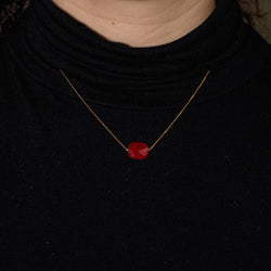 Collier Pendentif MORGANNE BELLO "Friandise" en or jaune et quartz - Castafiore