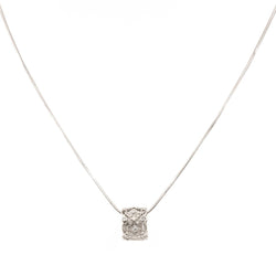 Collier Pendentif Or blanc Diamant - Castafiore