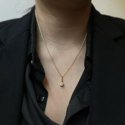 Collier Pendentif - Or Et Diamant