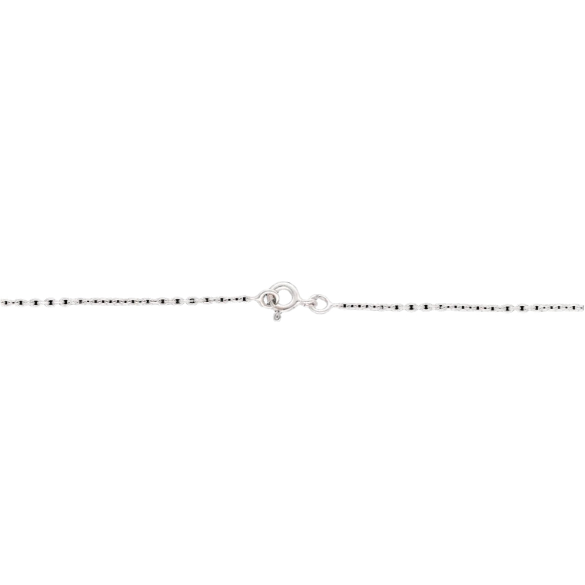 Collier Pendentif or gris 18k avec Spessartite cabochon et Diamants princesses et brillants. - Castafiore