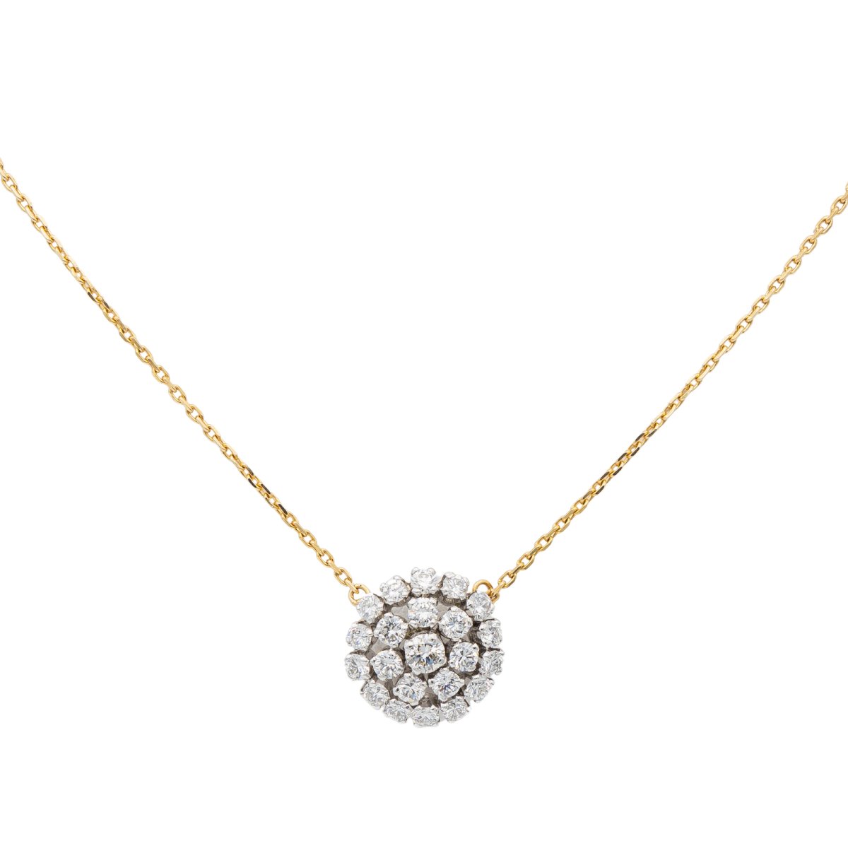 Collier Pendentif Or jaune Diamant - Castafiore