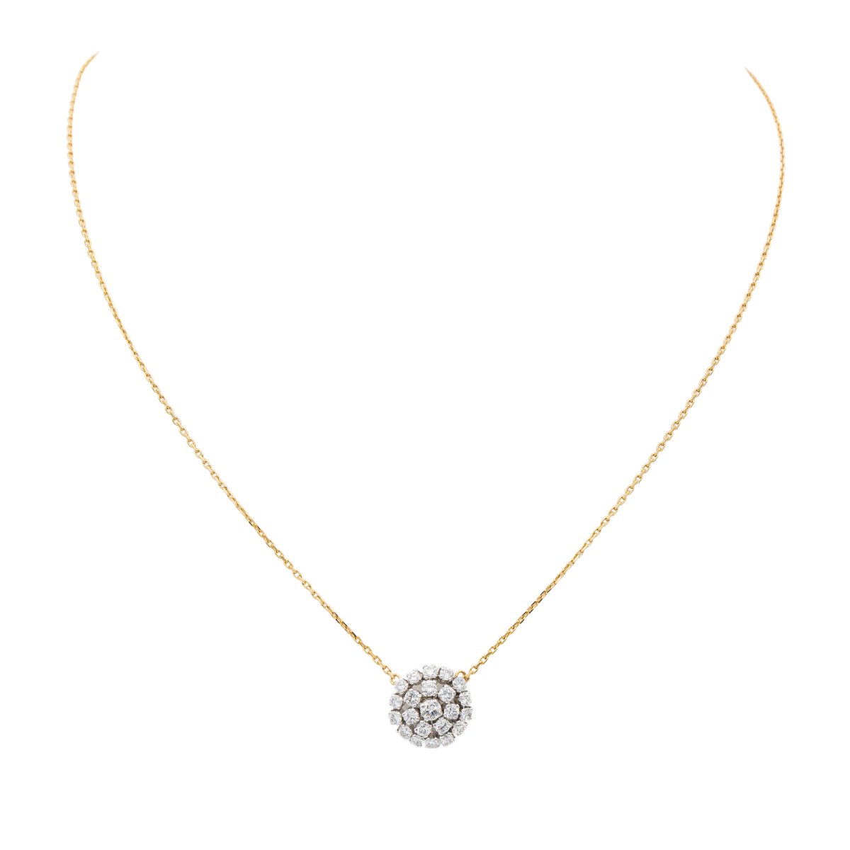 Collier Pendentif Or jaune Diamant - Castafiore
