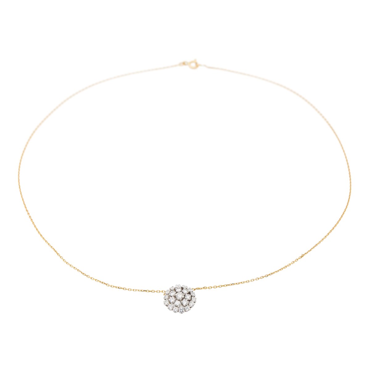 Collier Pendentif Or jaune Diamant - Castafiore