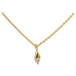 Collier Pendentif Or jaune Diamant - Castafiore