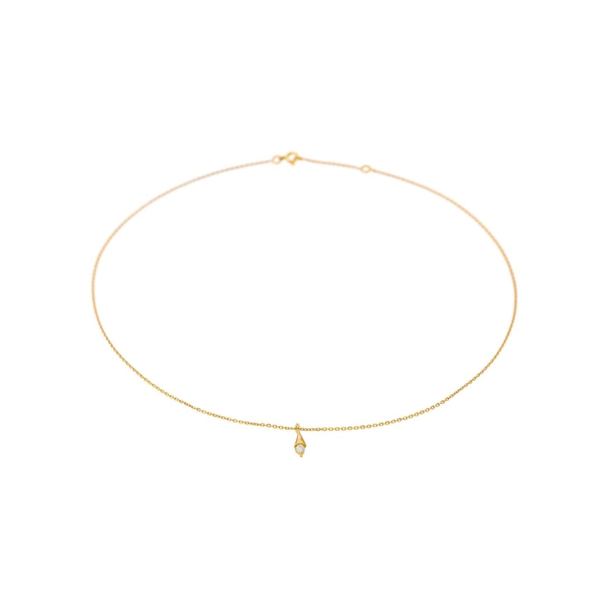 Collier Pendentif Or jaune Diamant - Castafiore