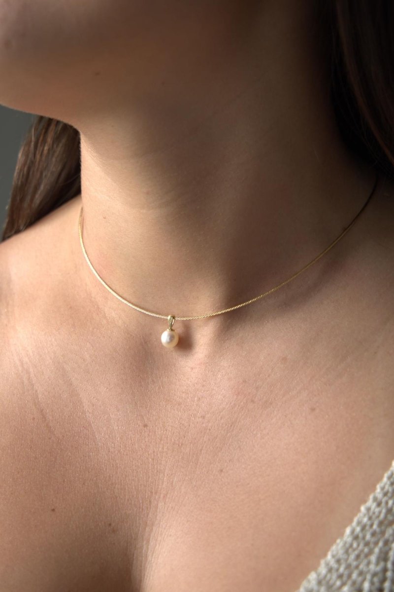 Collier Pendentif Or jaune Perle - Castafiore