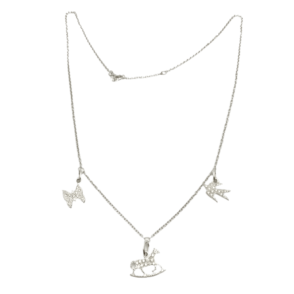 Collier Pendentif POMELLATO en or blanc et diamants - Castafiore