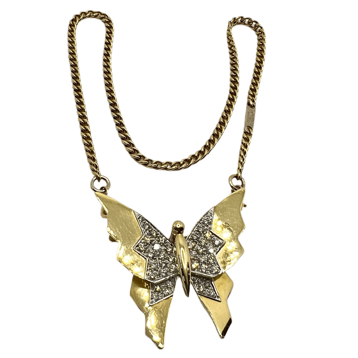 Collier Pendentif POMELLATO en or jaune, or blanc et diamants - Castafiore