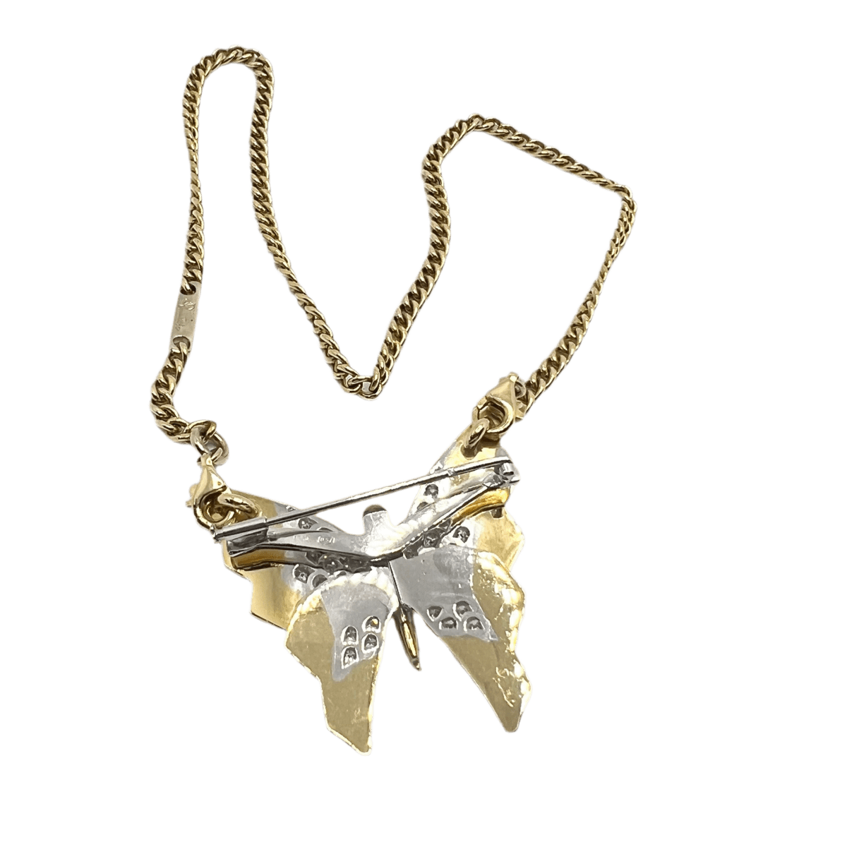 Collier Pendentif POMELLATO en or jaune, or blanc et diamants - Castafiore