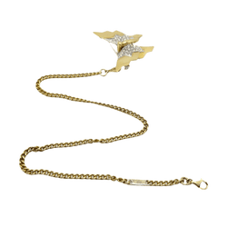 Collier Pendentif POMELLATO en or jaune, or blanc et diamants - Castafiore