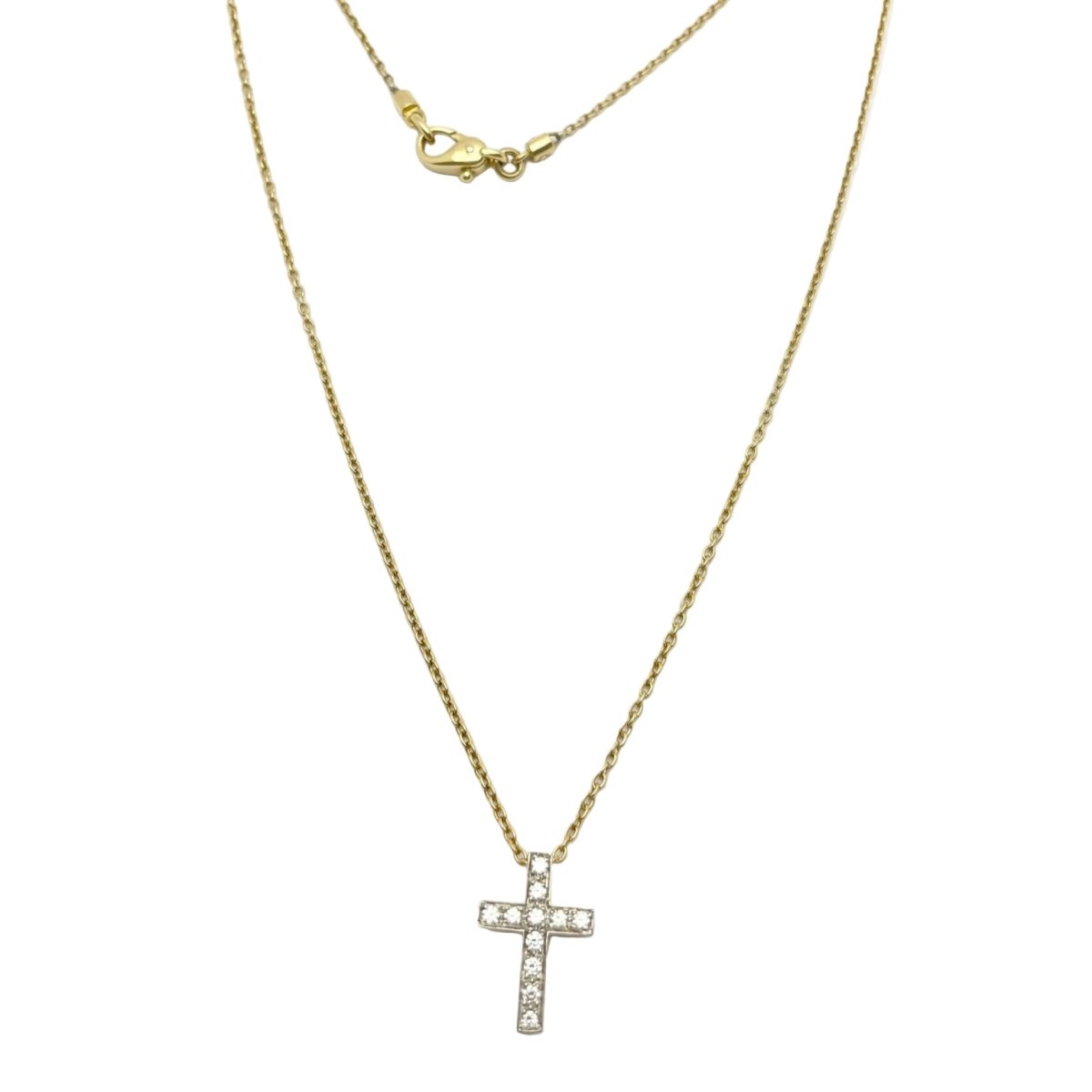 Collier Pendentif POMELLATO "Scritta" en or jaune, or blanc et diamants - Castafiore