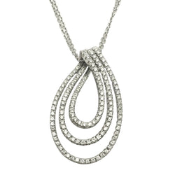 Collier Pendentif RAIMA en or blanc et diamants - Castafiore