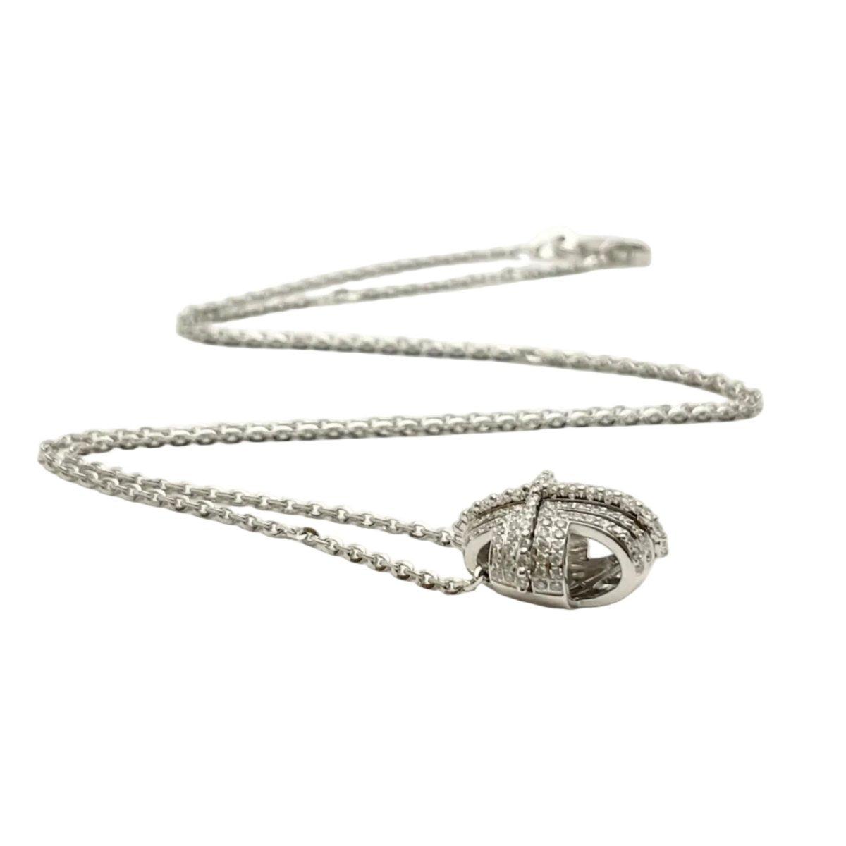 Collier Pendentif RECARLO en or blanc et diamants - Castafiore