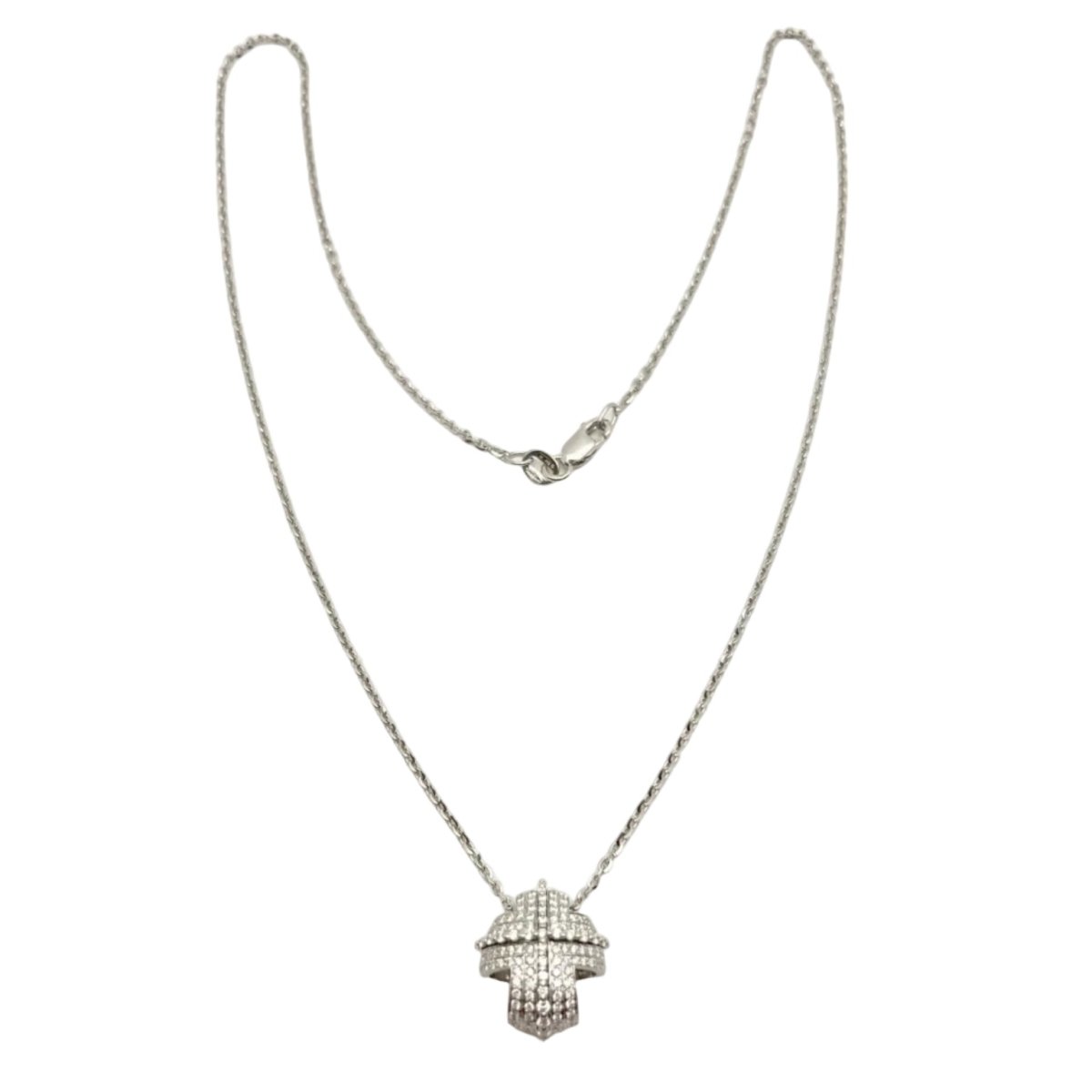 Collier Pendentif RECARLO en or blanc et diamants - Castafiore