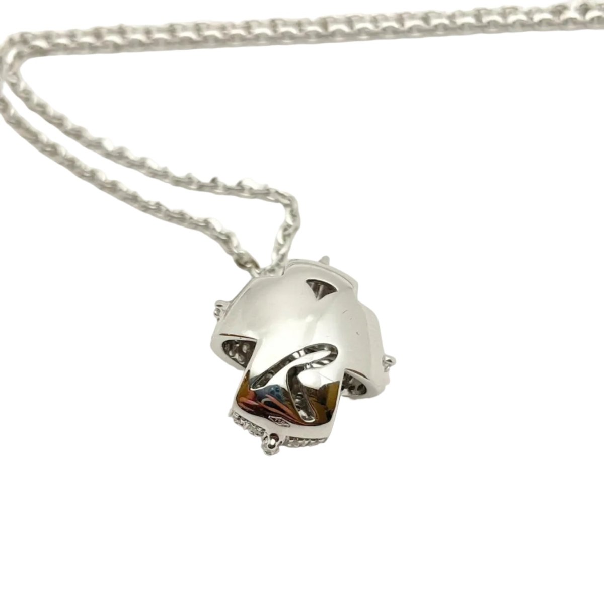 Collier Pendentif RECARLO en or blanc et diamants - Castafiore