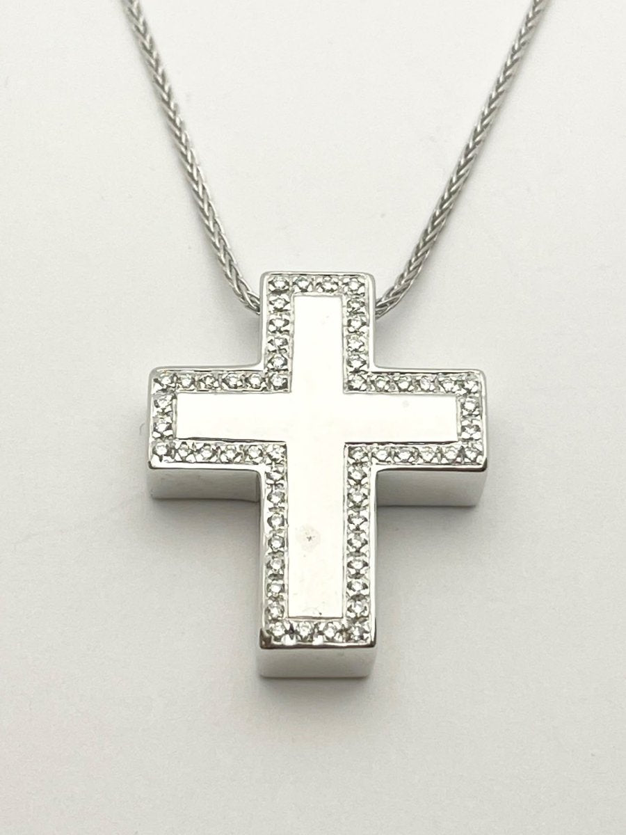 Collier Pendentif SALVINI en or blanc et diamants - Castafiore