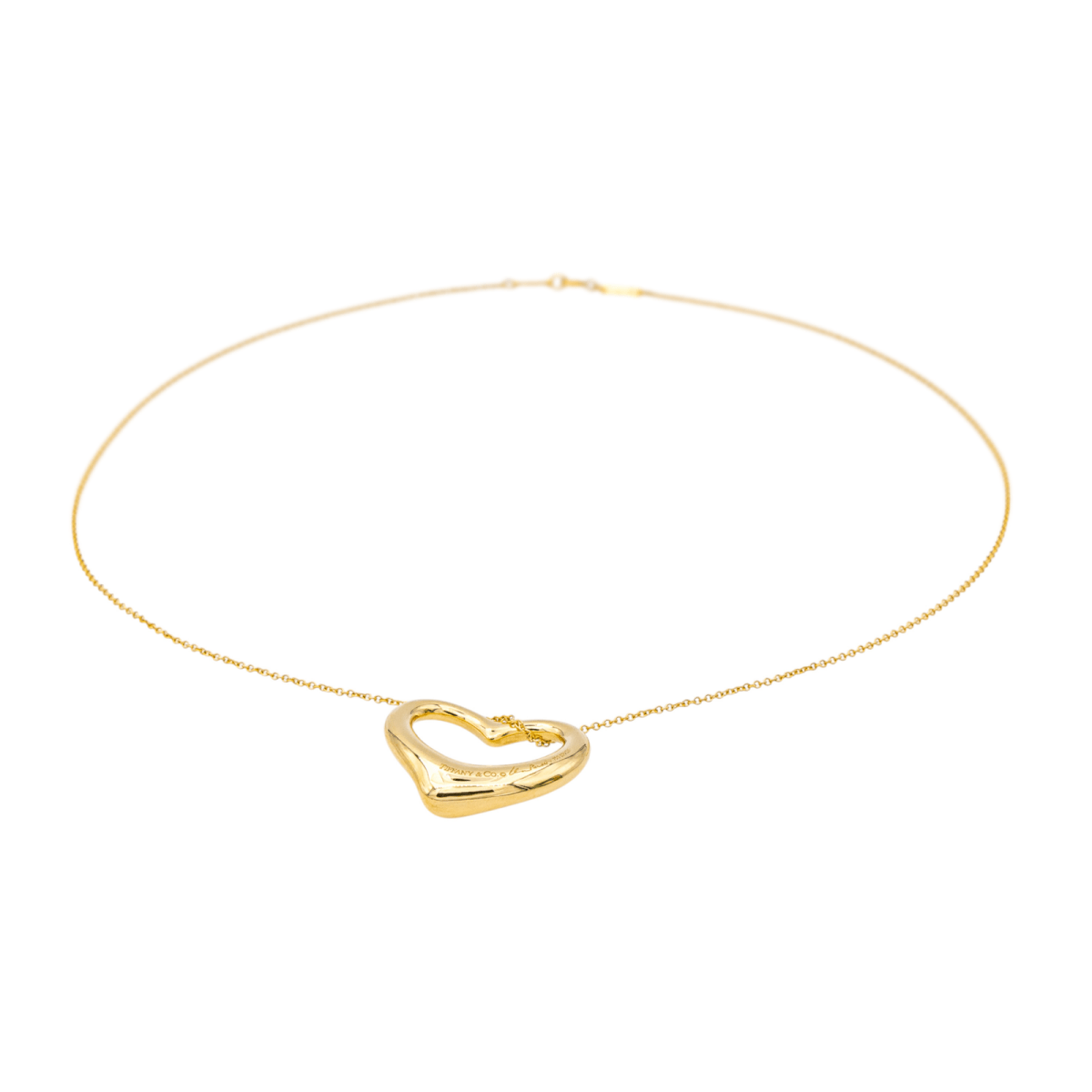 Collier Pendentif TIFFANY & CO. "Open Heart" en or jaune - Castafiore