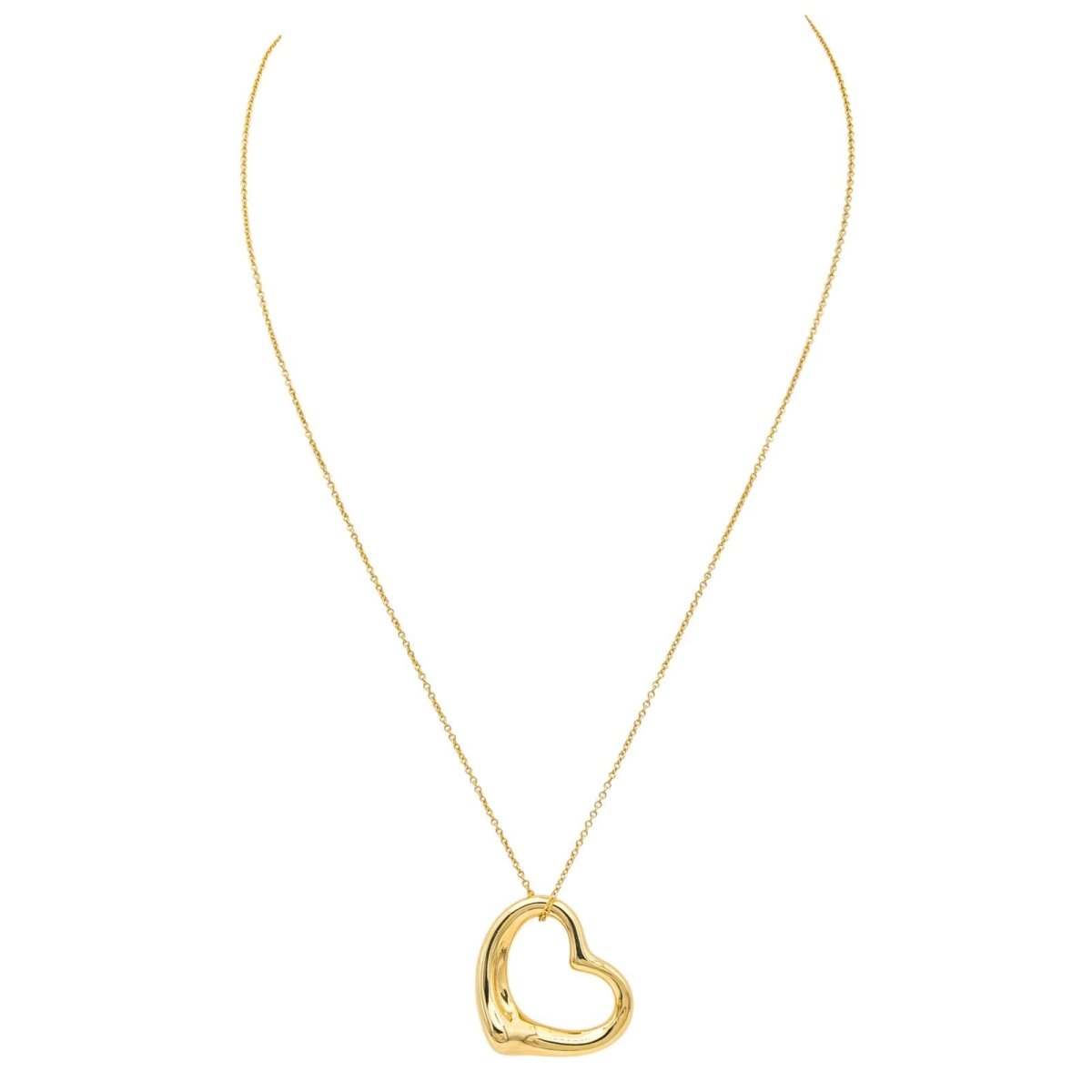 Collier Pendentif TIFFANY & CO. "Open Heart" en or jaune - Castafiore