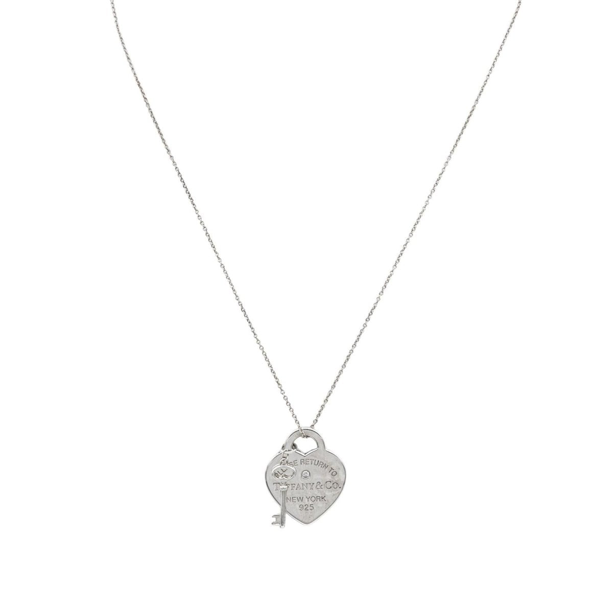 Collier Pendentif TIFFANY & CO "Return to Tiffany" en argent et diamant - Castafiore