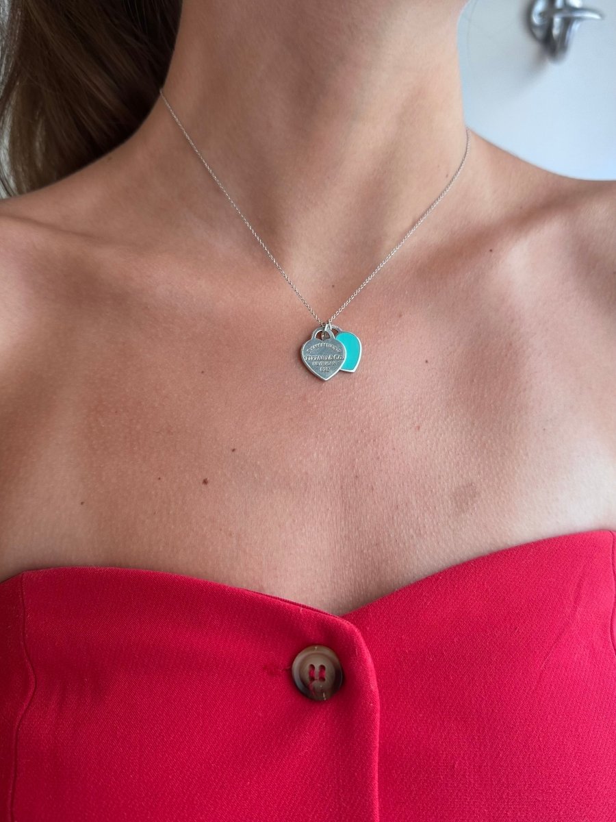 Collier Pendentif TIFFANY & CO. "Return to Tiffany" en argent et émail - Castafiore