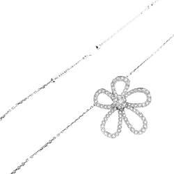 Necklace Van Cleef & Arpels, "Flowerlace", white gold, diamonds.
