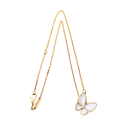 Necklace Van Cleef & Arpels, "Two Butterflies", rose gold, mother-of-pearl, diamonds.