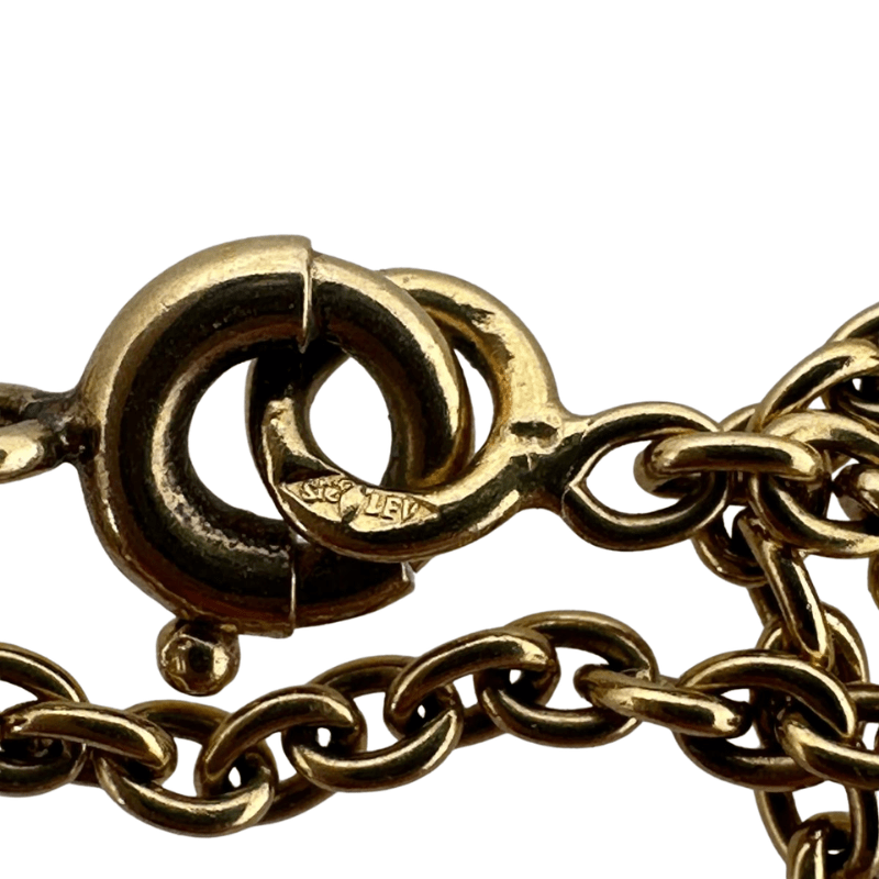 Collier Pendentif VAN CLEEF & ARPELS en or jaune, onyx et diamants - Castafiore