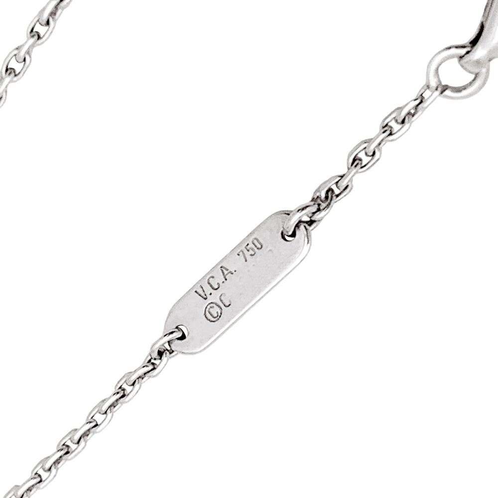 Necklace Van Cleef & Arpels, "Trefle", white gold and diamonds.