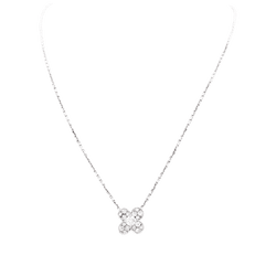 Necklace Van Cleef & Arpels, "Trefle", white gold and diamonds.