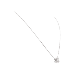 Necklace Van Cleef & Arpels, "Trefle", white gold and diamonds.