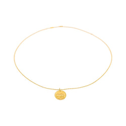 Collier Pendentif VAN CLEEF & ARPELS "Zodiaque Arietis" en or jaune - Castafiore