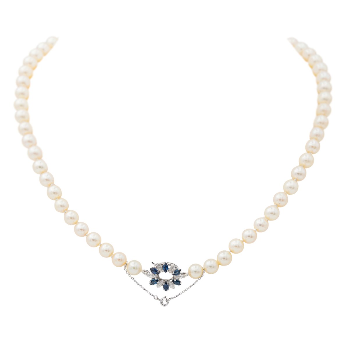 Collier Perle Or blanc Perle - Castafiore