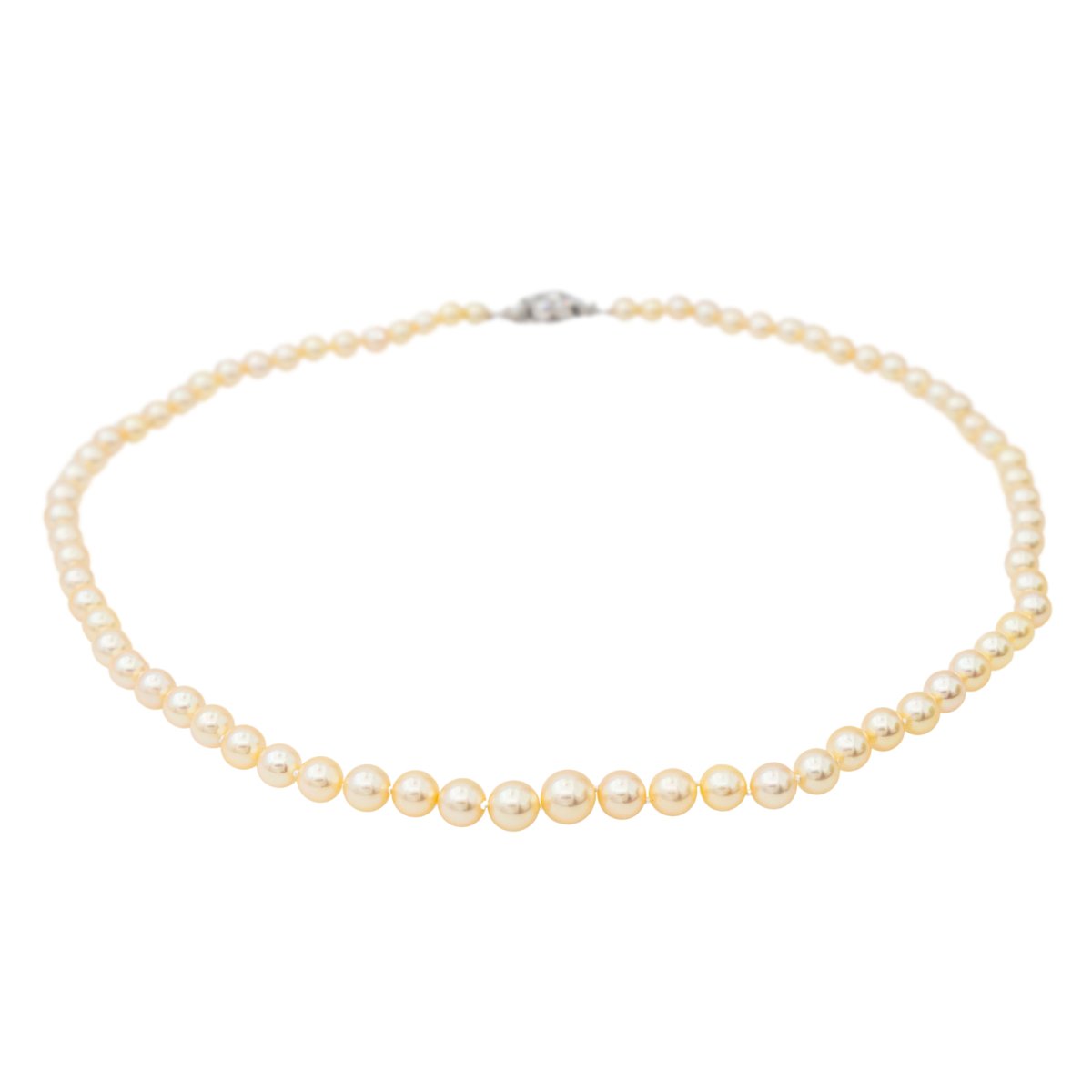 Collier Perle Or blanc Perle - Castafiore