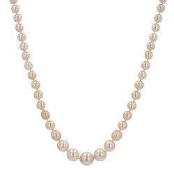 Collier perles de culture en chute en or jaune - Castafiore