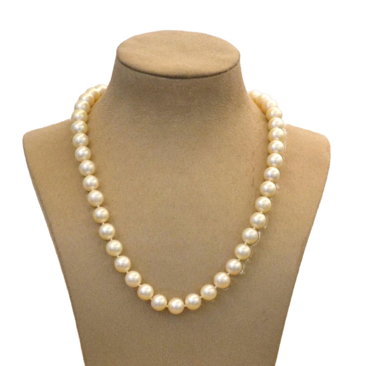 Collier perles de culture et fermoir diamants et rubis - Castafiore